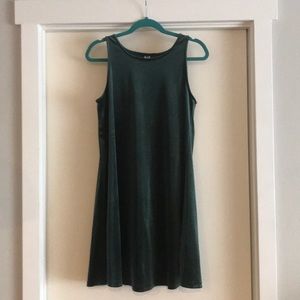 Emerald Velvet Dress